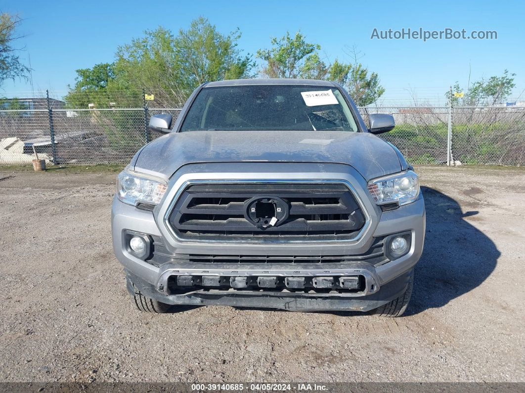 2020 Toyota Tacoma Sr5 V6 Silver vin: 3TMCZ5AN5LM344547