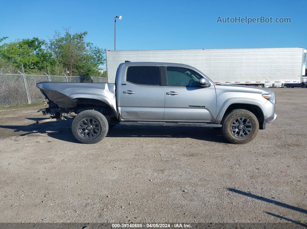 2020 Toyota Tacoma Sr5 V6 Silver vin: 3TMCZ5AN5LM344547