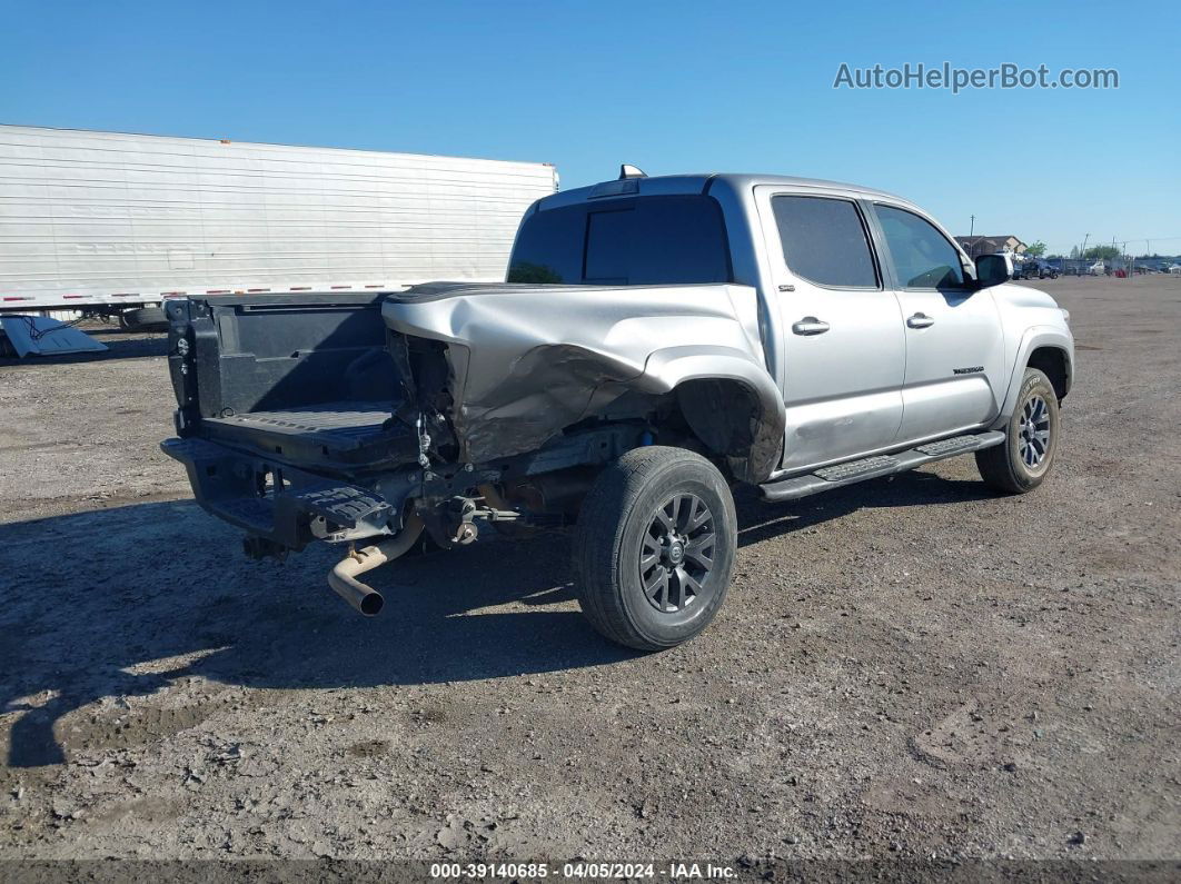 2020 Toyota Tacoma Sr5 V6 Silver vin: 3TMCZ5AN5LM344547