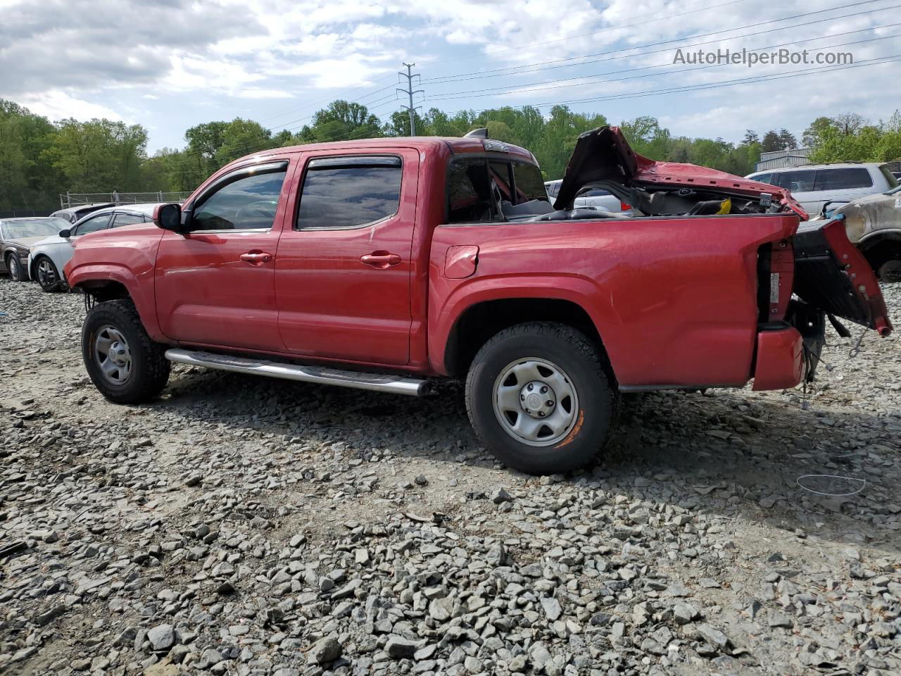 2020 Toyota Tacoma Double Cab Красный vin: 3TMCZ5AN5LM367830