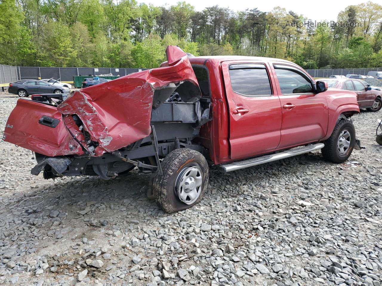 2020 Toyota Tacoma Double Cab Red vin: 3TMCZ5AN5LM367830