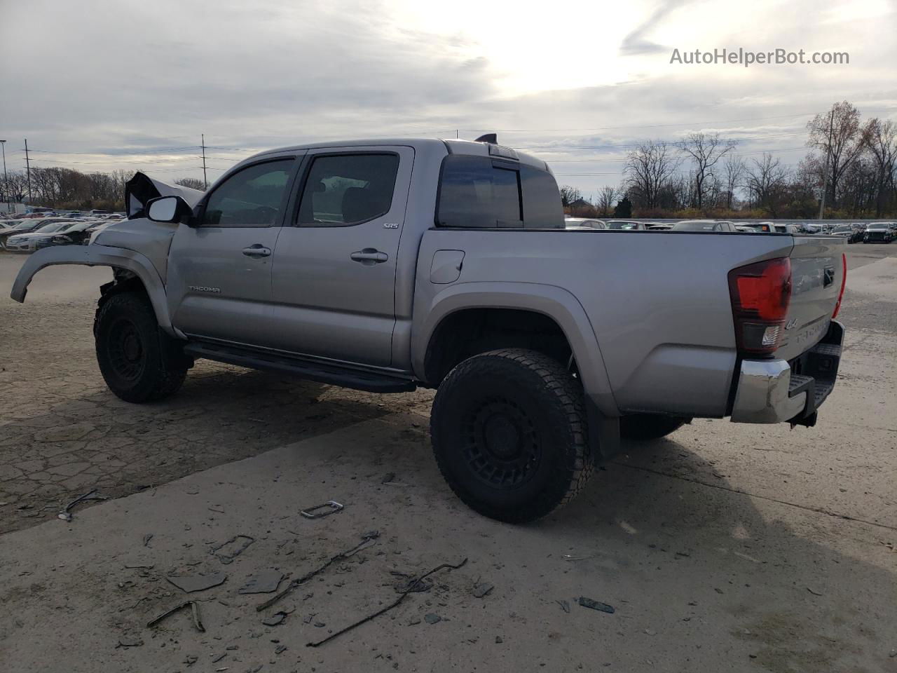 2020 Toyota Tacoma Double Cab Silver vin: 3TMCZ5AN5LM367911