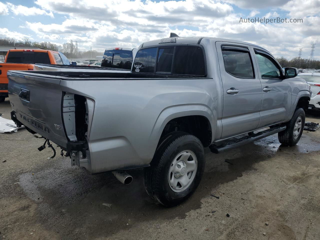 2020 Toyota Tacoma Double Cab Gray vin: 3TMCZ5AN5LM368377