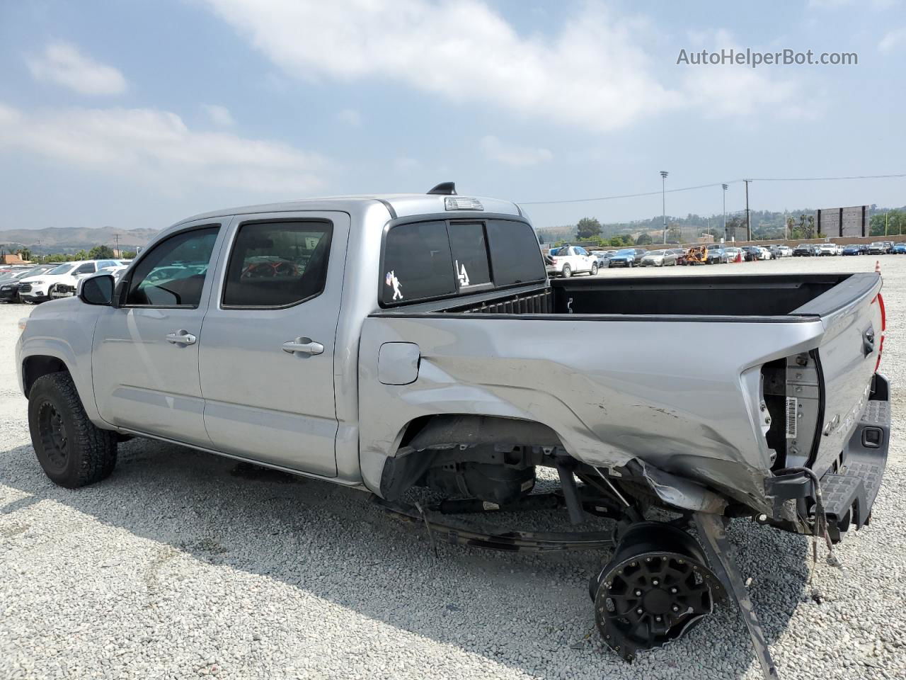 2021 Toyota Tacoma Double Cab Silver vin: 3TMCZ5AN5MM380210