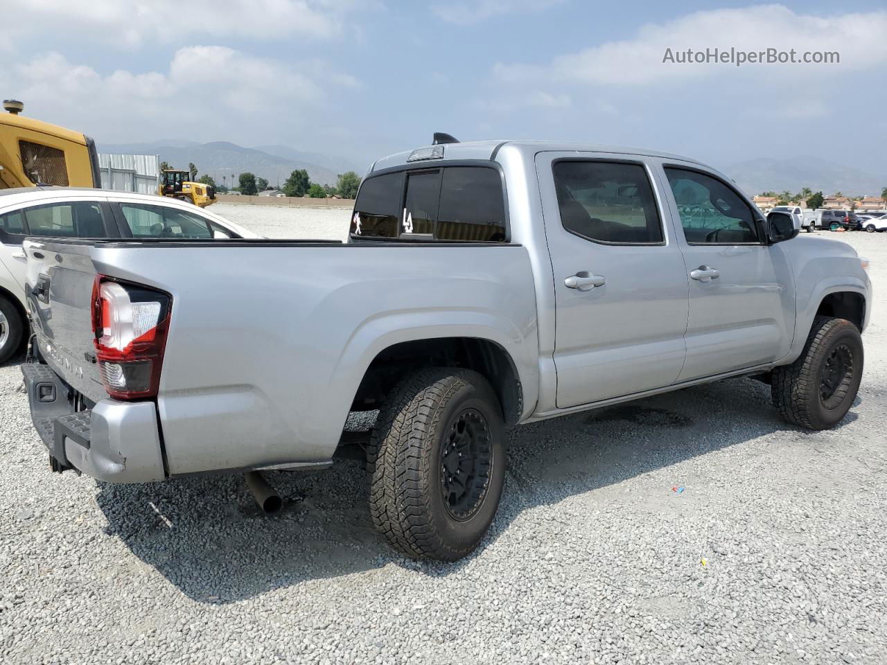 2021 Toyota Tacoma Double Cab Silver vin: 3TMCZ5AN5MM380210