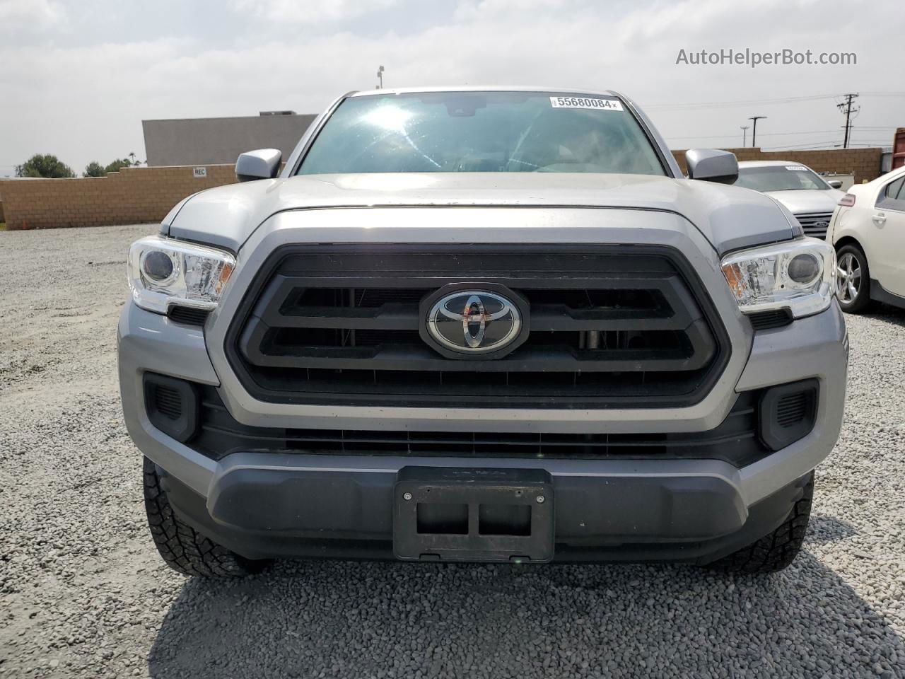 2021 Toyota Tacoma Double Cab Серебряный vin: 3TMCZ5AN5MM380210