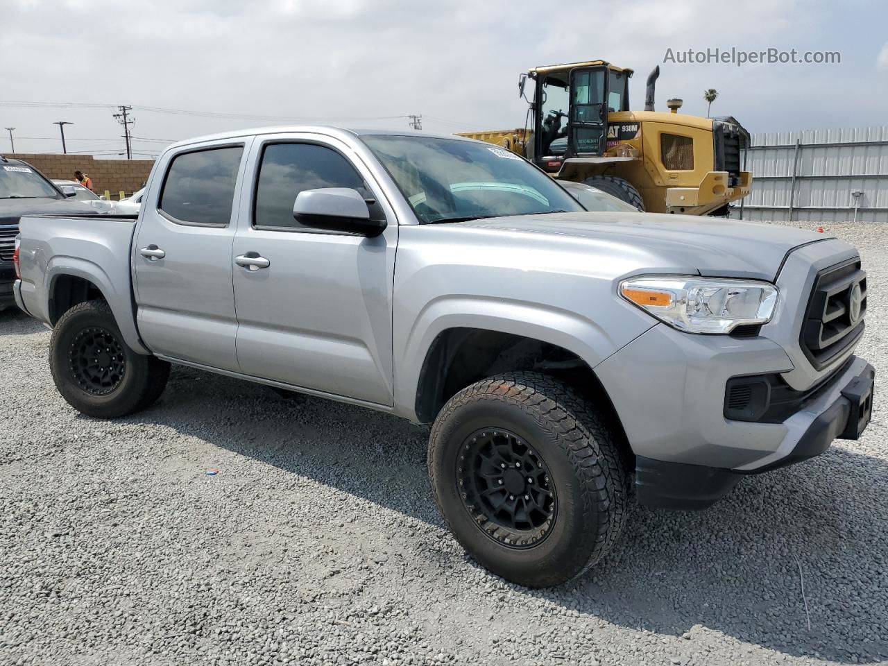 2021 Toyota Tacoma Double Cab Silver vin: 3TMCZ5AN5MM380210