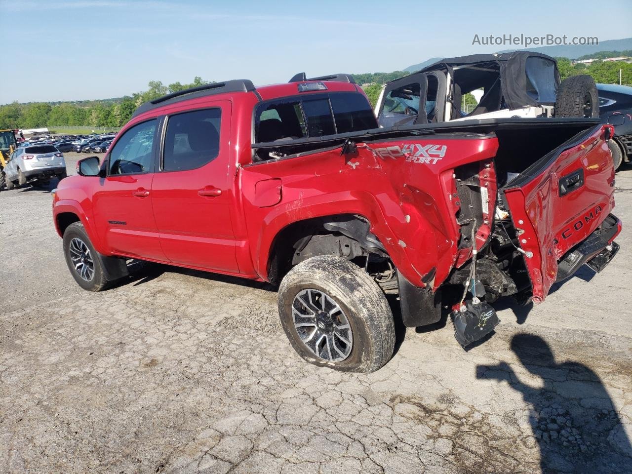 2021 Toyota Tacoma Double Cab Красный vin: 3TMCZ5AN5MM447274