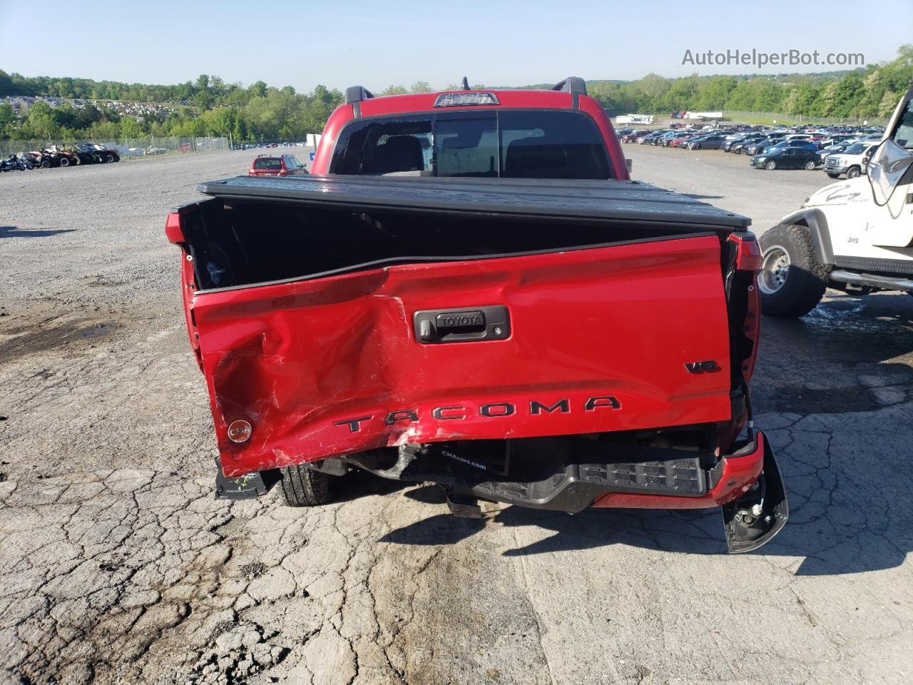 2021 Toyota Tacoma Double Cab Red vin: 3TMCZ5AN5MM447274