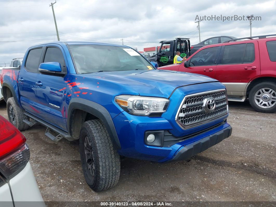 2017 Toyota Tacoma Trd Off Road Blue vin: 3TMCZ5AN6HM070640