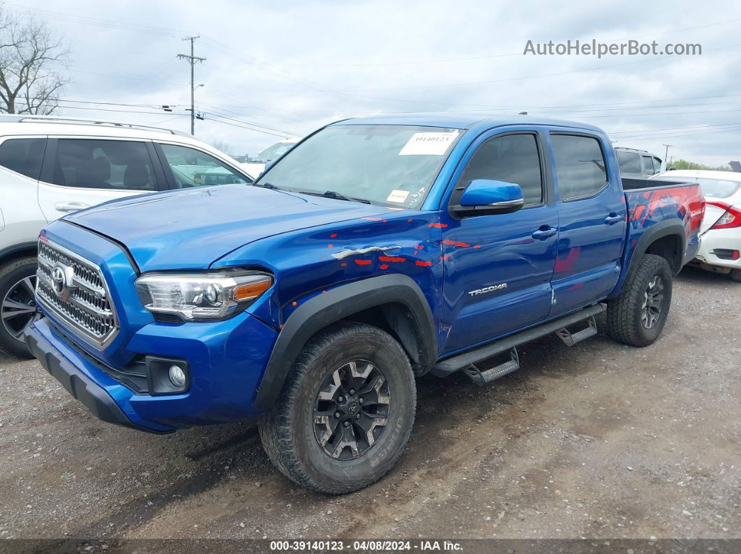 2017 Toyota Tacoma Trd Off Road Blue vin: 3TMCZ5AN6HM070640