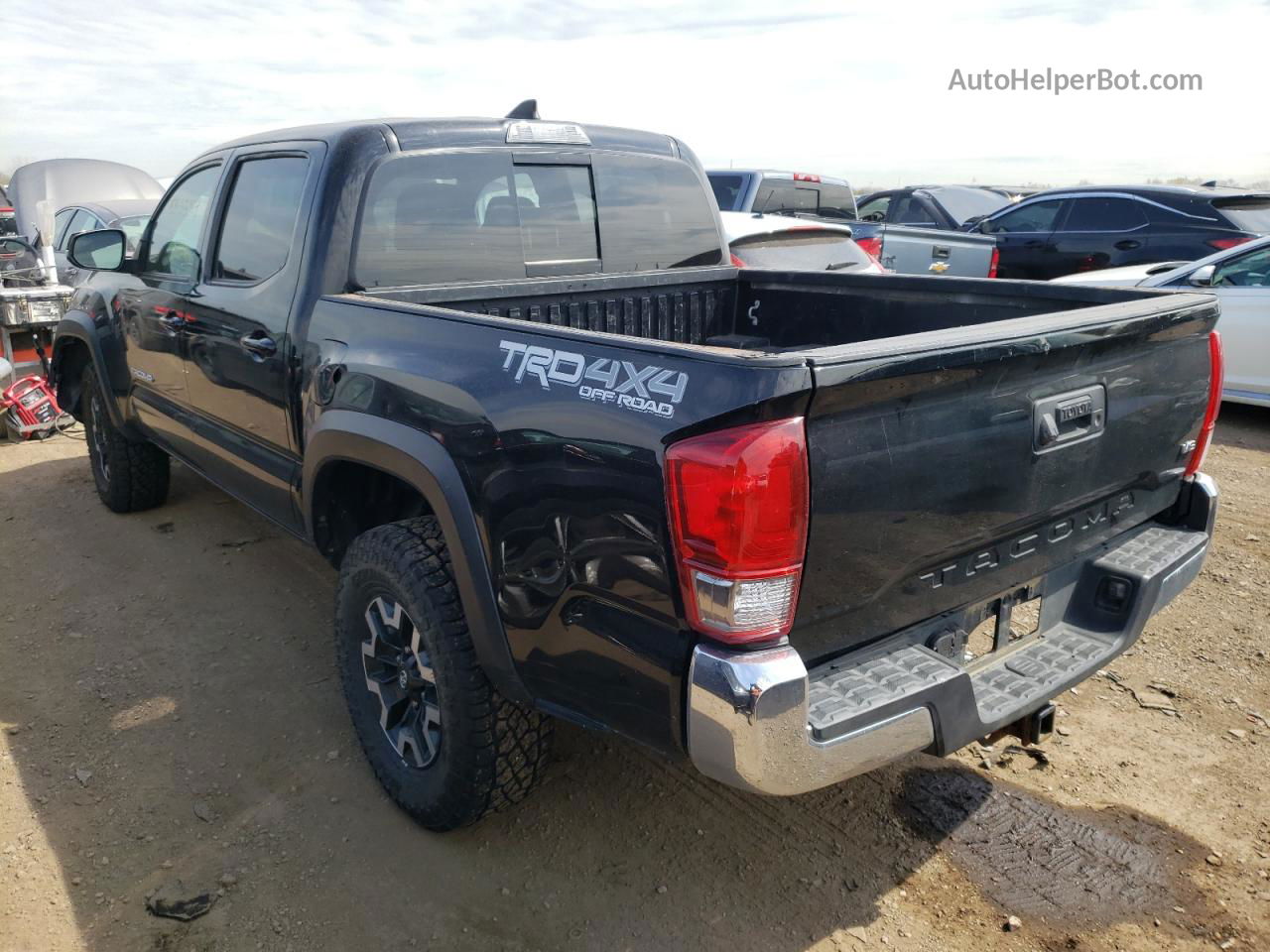 2017 Toyota Tacoma Double Cab Black vin: 3TMCZ5AN6HM072114