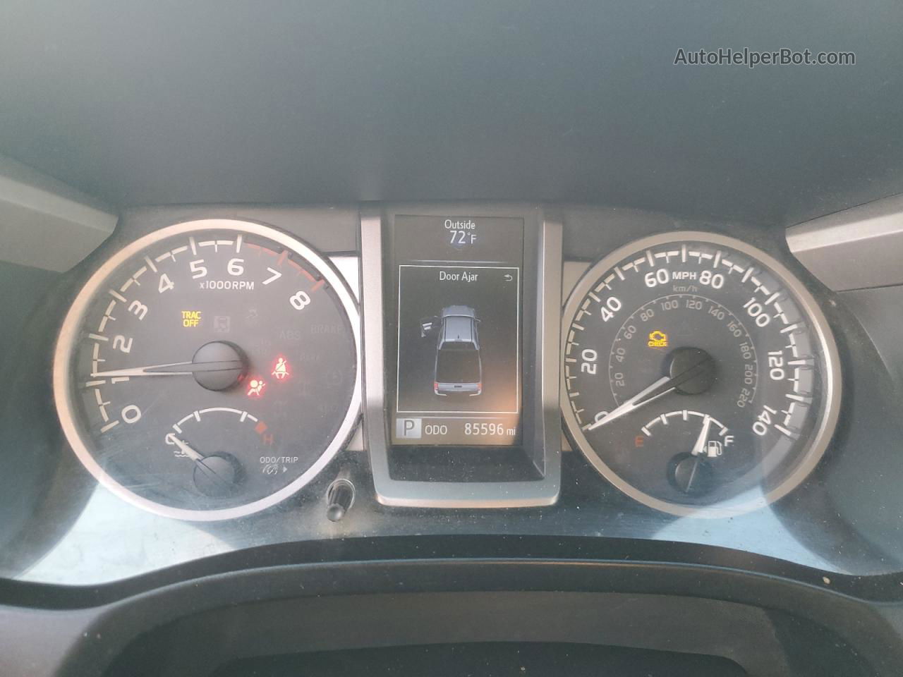 2017 Toyota Tacoma Double Cab Белый vin: 3TMCZ5AN6HM075188 Damage: Warning Light - Engine, On, Unacceptable