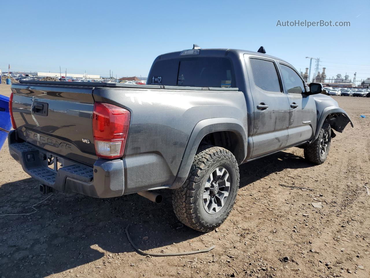 2017 Toyota Tacoma Double Cab Серый vin: 3TMCZ5AN6HM083131