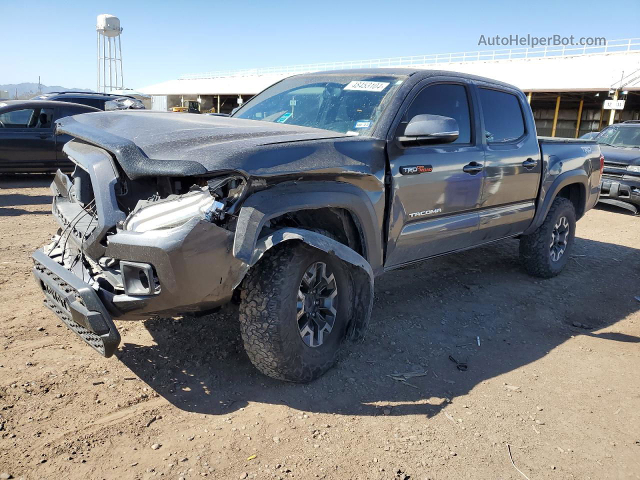 2017 Toyota Tacoma Double Cab Серый vin: 3TMCZ5AN6HM083131