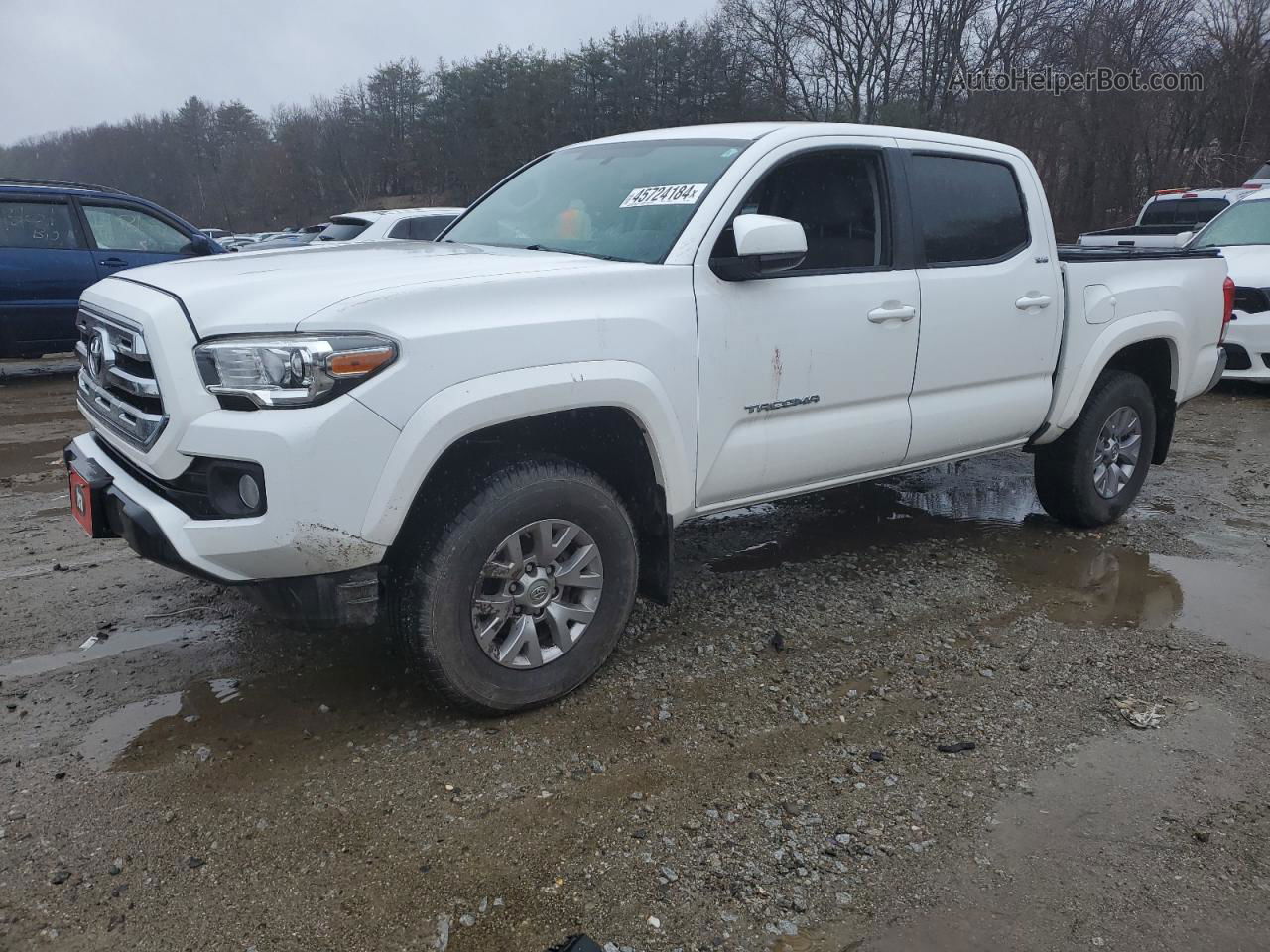 2017 Toyota Tacoma Double Cab Белый vin: 3TMCZ5AN6HM116595