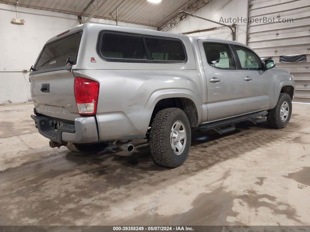 2017 Toyota Tacoma Sr V6 Silver vin: 3TMCZ5AN6HM118931