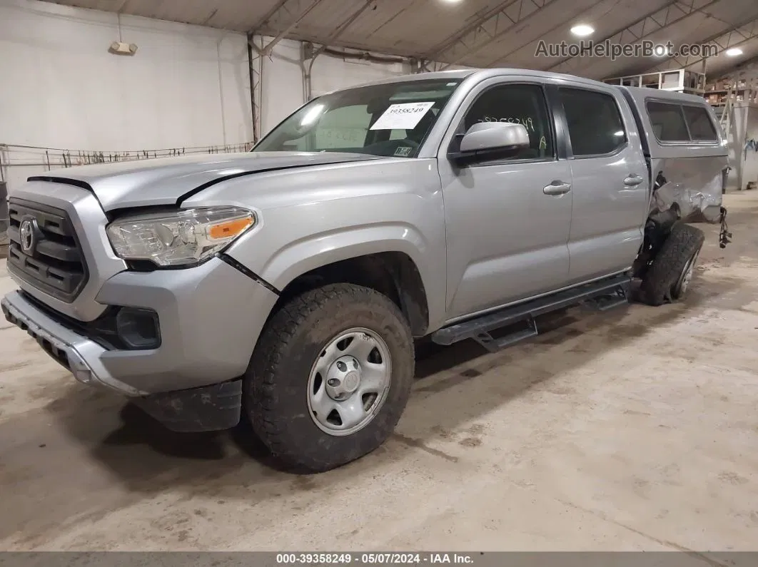 2017 Toyota Tacoma Sr V6 Silver vin: 3TMCZ5AN6HM118931