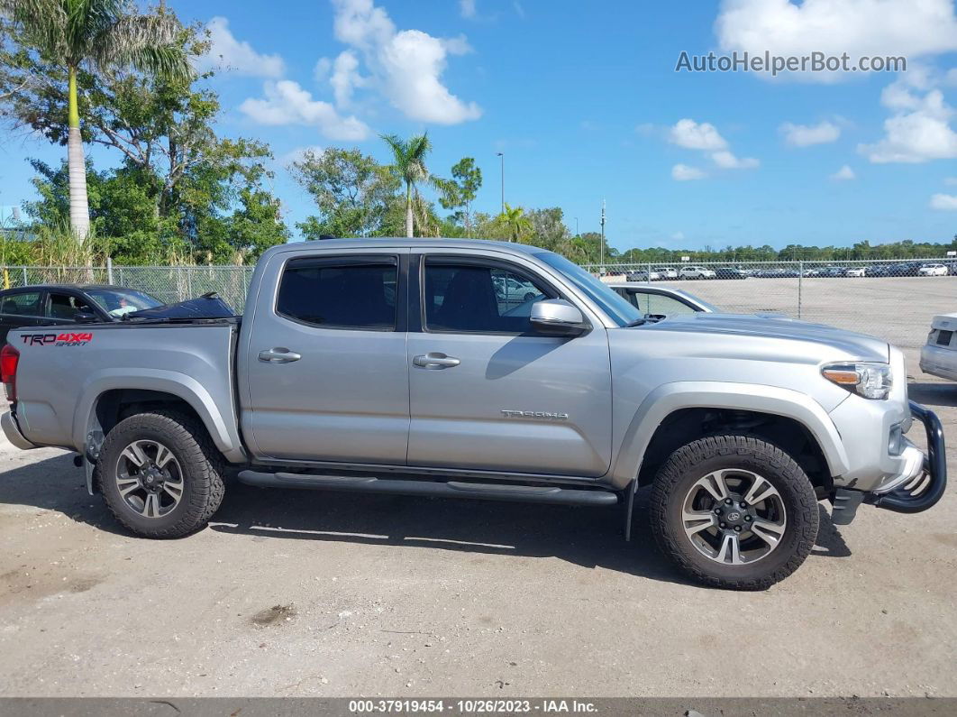 2019 Toyota Tacoma 4wd Sr/sr5/trd Sport Silver vin: 3TMCZ5AN6KM208815