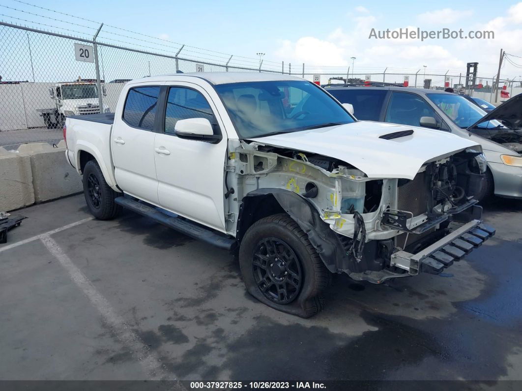 2019 Toyota Tacoma Trd Sport White vin: 3TMCZ5AN6KM209740