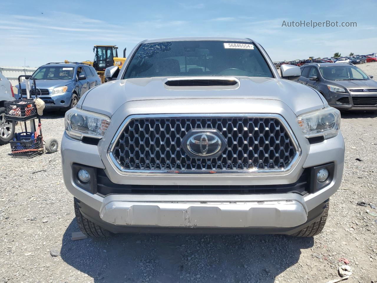 2019 Toyota Tacoma Double Cab Silver vin: 3TMCZ5AN6KM238736