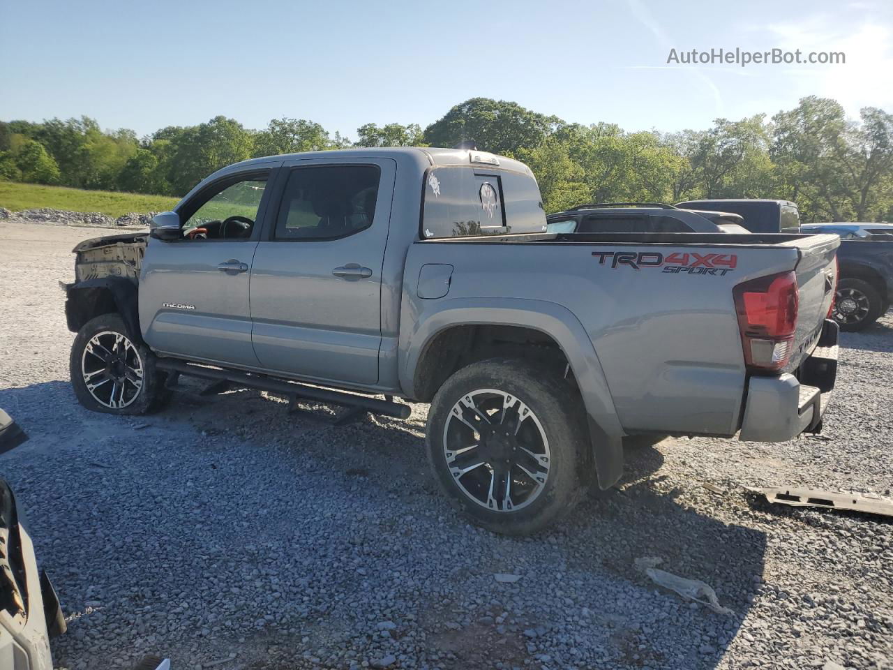 2019 Toyota Tacoma Double Cab Silver vin: 3TMCZ5AN6KM246092