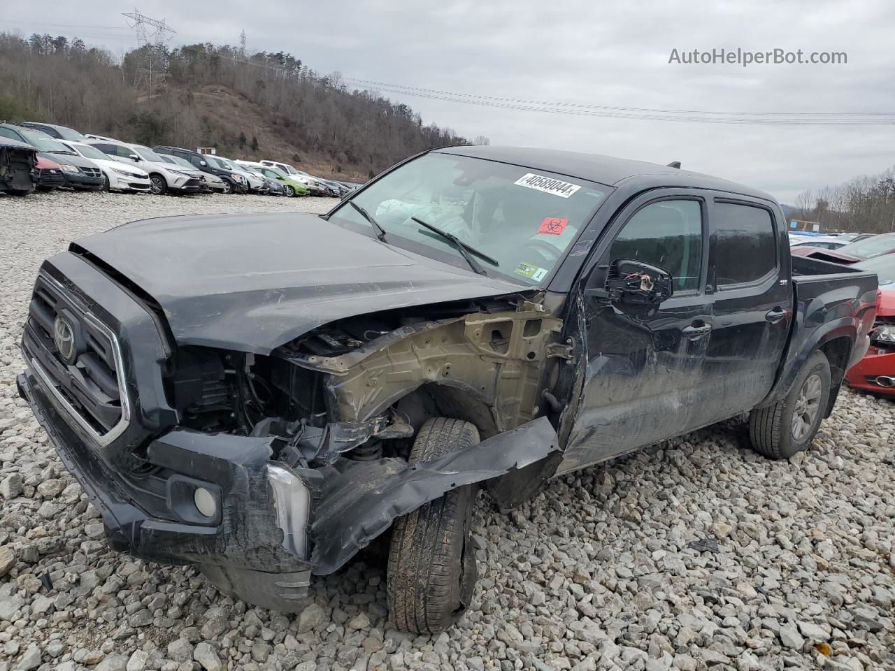 2019 Toyota Tacoma Double Cab Черный vin: 3TMCZ5AN6KM250210