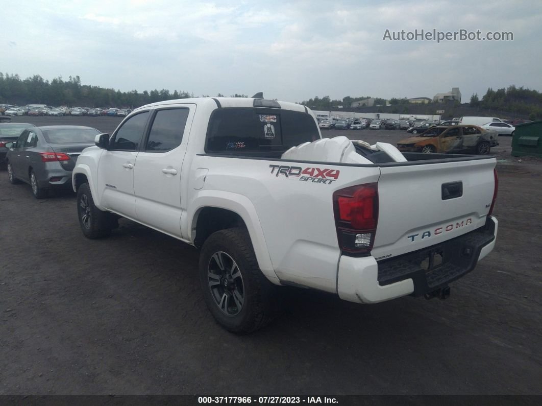 2019 Toyota Tacoma 4wd Sr/sr5/trd Sport White vin: 3TMCZ5AN6KM255052