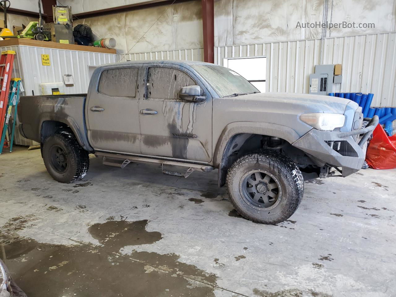 2019 Toyota Tacoma Double Cab Синий vin: 3TMCZ5AN6KM267881