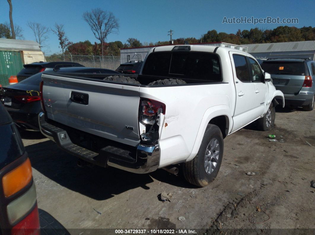 2019 Toyota Tacoma Sr5 V6 White vin: 3TMCZ5AN6KM280615