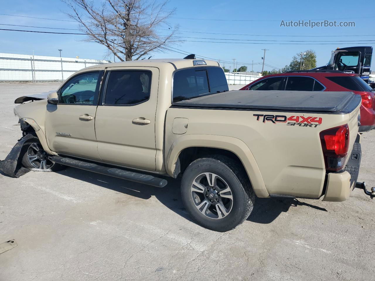 2019 Toyota Tacoma Double Cab Tan vin: 3TMCZ5AN6KM281747