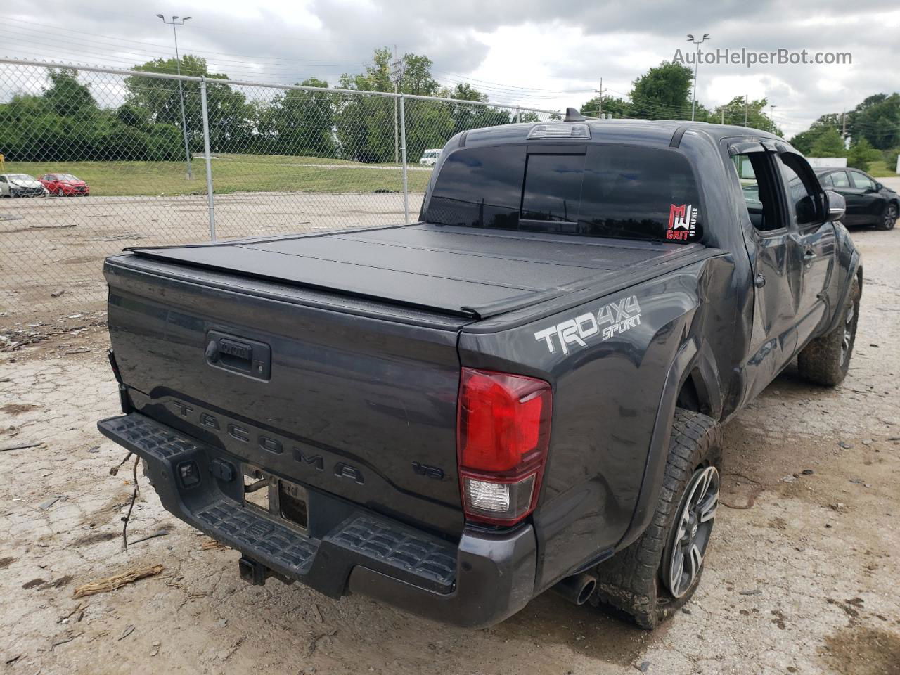 2019 Toyota Tacoma Double Cab Charcoal vin: 3TMCZ5AN6KM284129