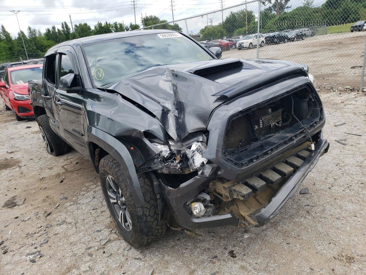 2019 Toyota Tacoma Double Cab Charcoal vin: 3TMCZ5AN6KM284129