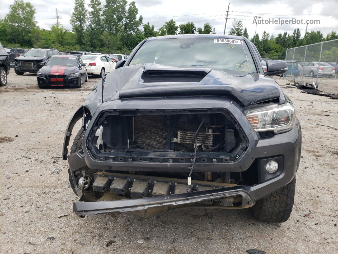 2019 Toyota Tacoma Double Cab Charcoal vin: 3TMCZ5AN6KM284129