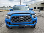 2020 Toyota Tacoma Double Cab Blue vin: 3TMCZ5AN6LM290028