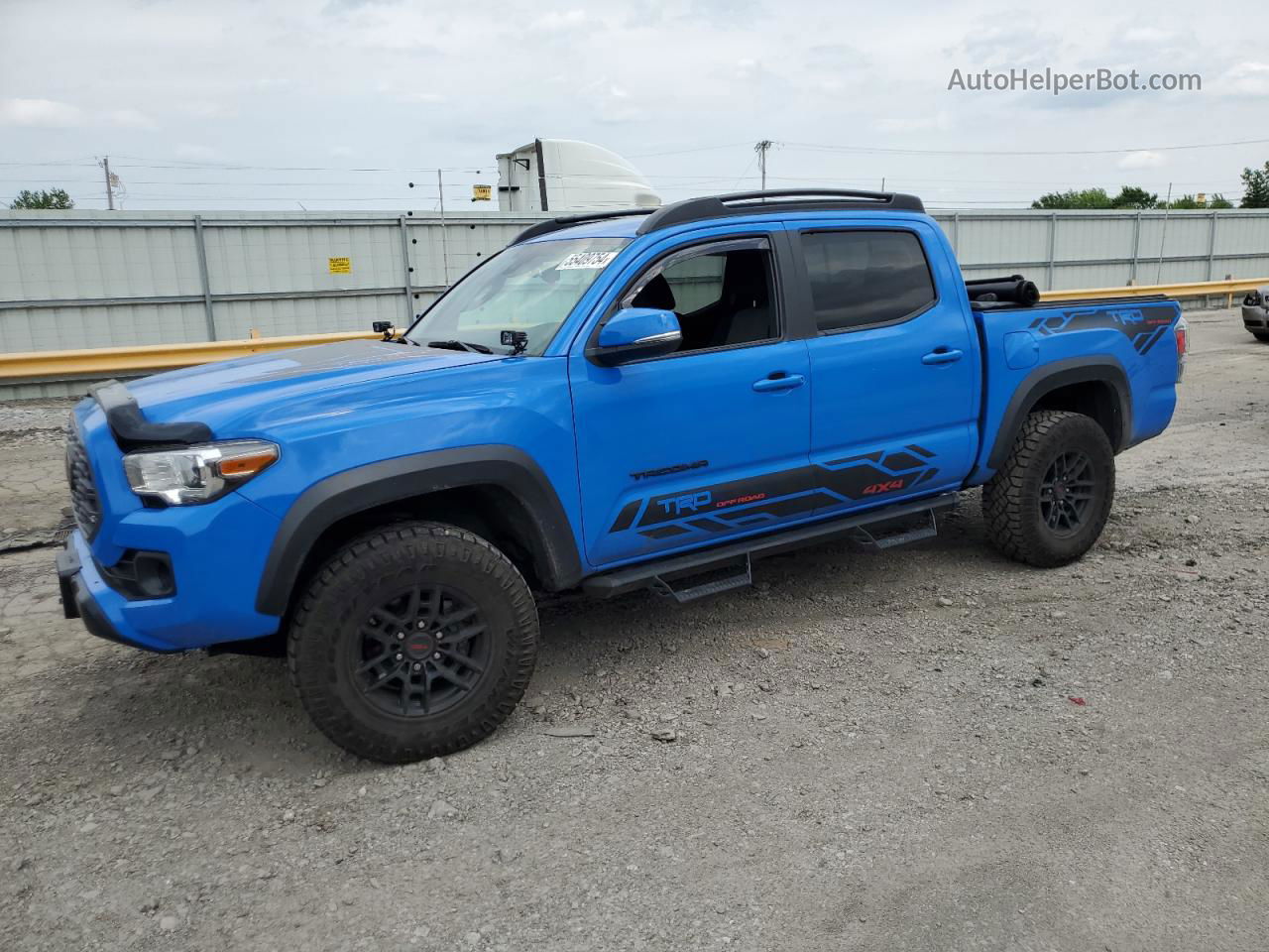 2020 Toyota Tacoma Double Cab Blue vin: 3TMCZ5AN6LM290028