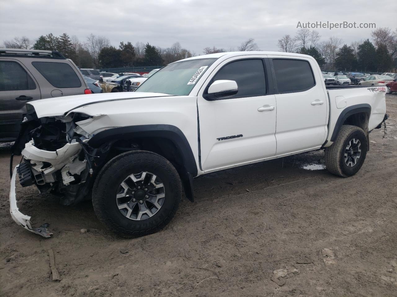 2020 Toyota Tacoma Double Cab White vin: 3TMCZ5AN6LM298310