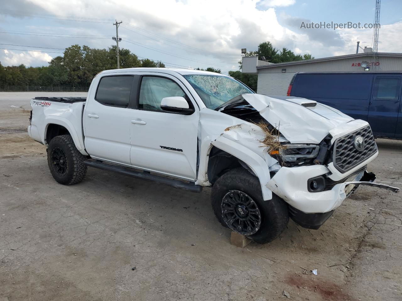 2020 Toyota Tacoma Double Cab Белый vin: 3TMCZ5AN6LM298811
