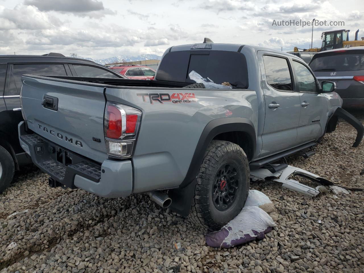 2020 Toyota Tacoma Double Cab Gray vin: 3TMCZ5AN6LM304140