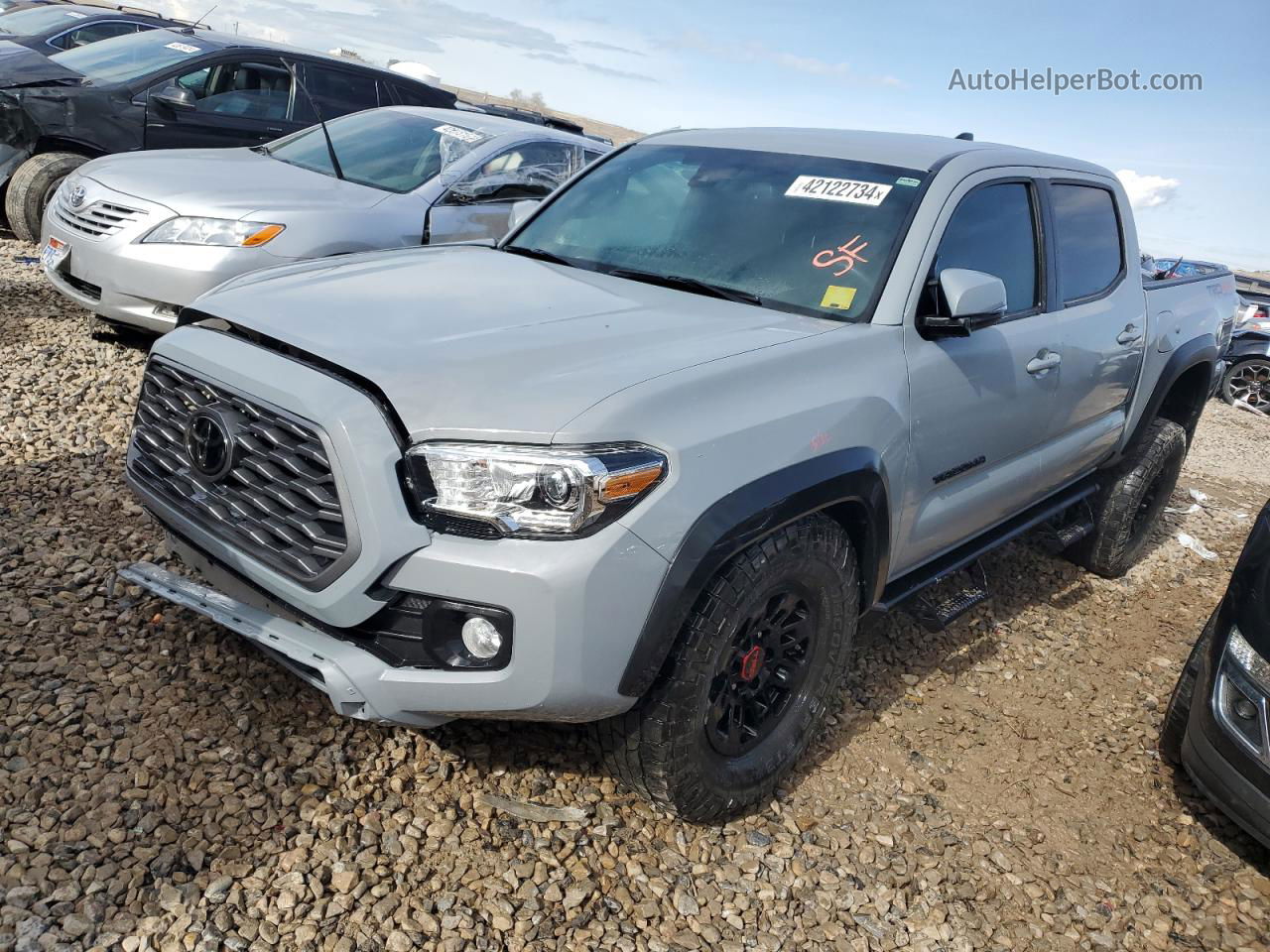 2020 Toyota Tacoma Double Cab Gray vin: 3TMCZ5AN6LM304140