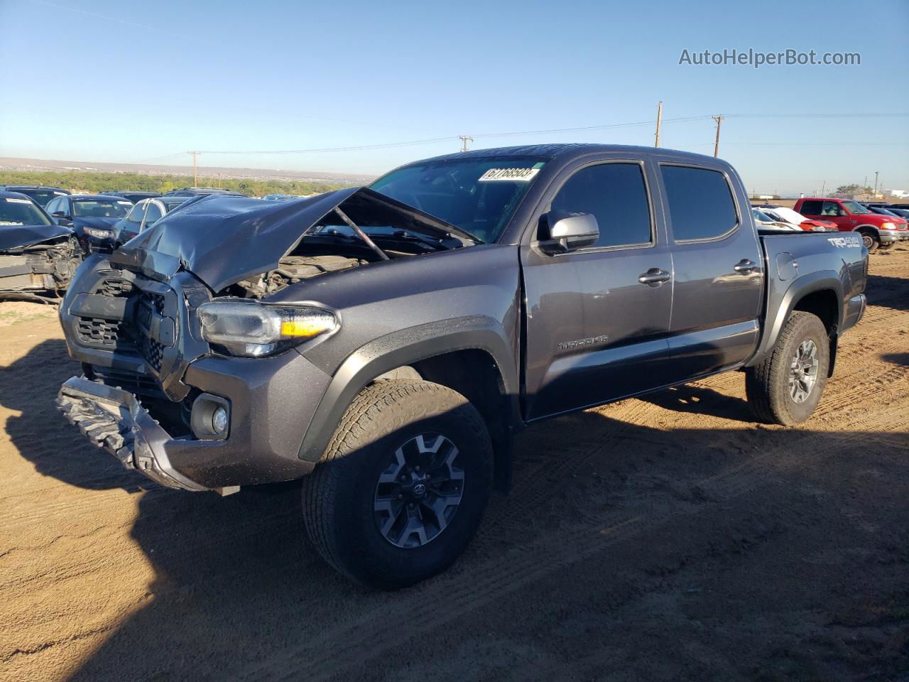 2020 Toyota Tacoma Double Cab Charcoal vin: 3TMCZ5AN6LM327563