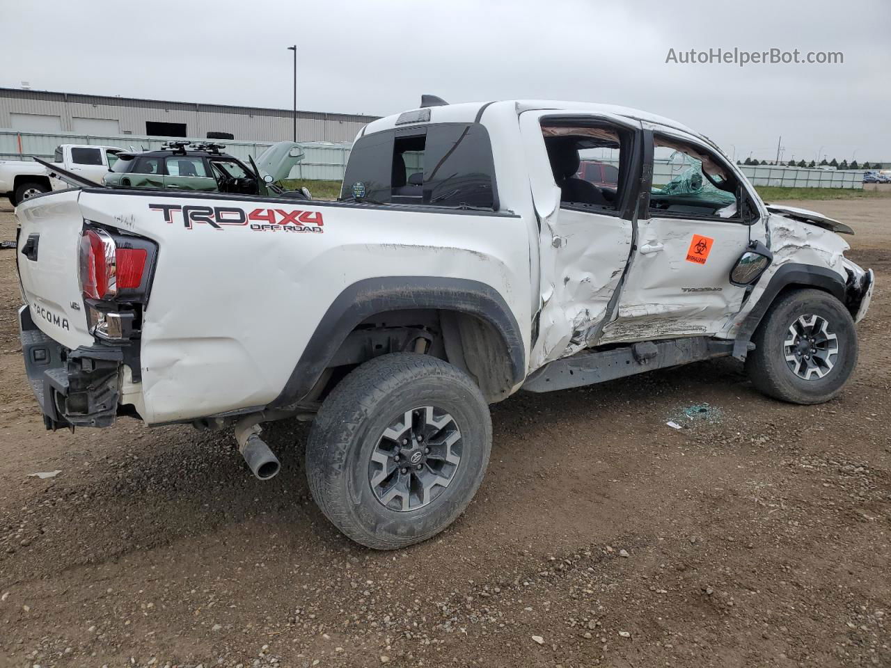 2020 Toyota Tacoma Double Cab White vin: 3TMCZ5AN6LM339714