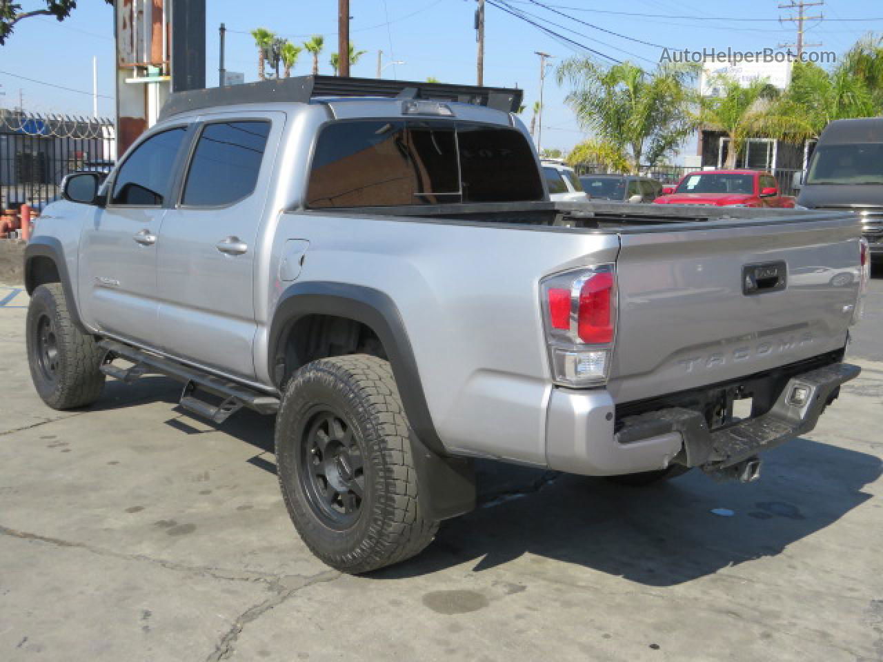 2020 Toyota Tacoma Double Cab Silver vin: 3TMCZ5AN6LM343861