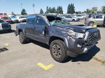 2020 Toyota Tacoma Double Cab Gray vin: 3TMCZ5AN6LM366248