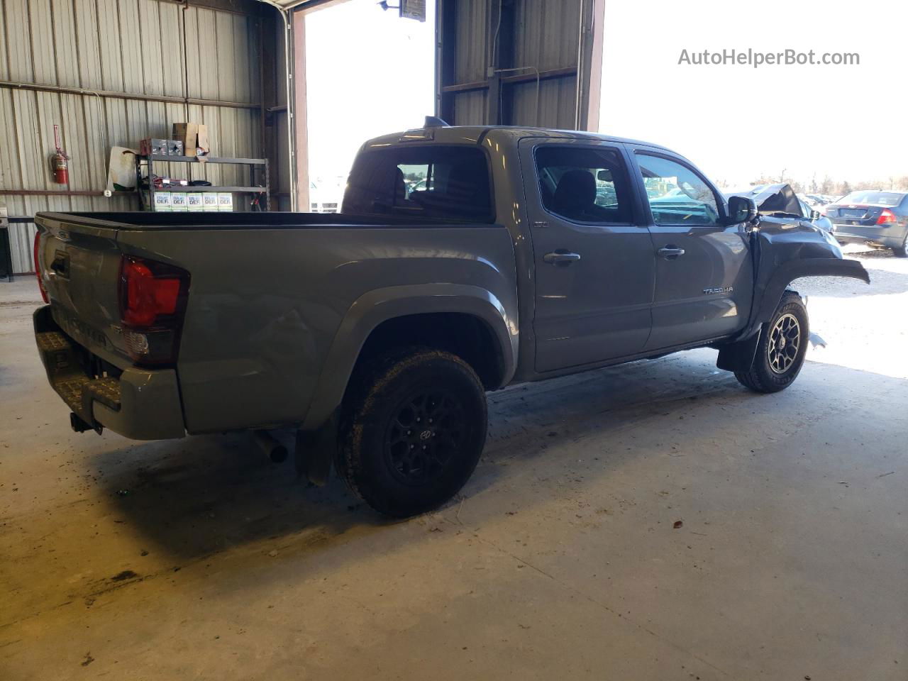 2021 Toyota Tacoma Double Cab Gray vin: 3TMCZ5AN6MM371189