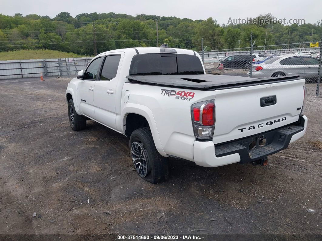 2021 Toyota Tacoma 4wd Sr/sr5/trd Sport White vin: 3TMCZ5AN6MM378868