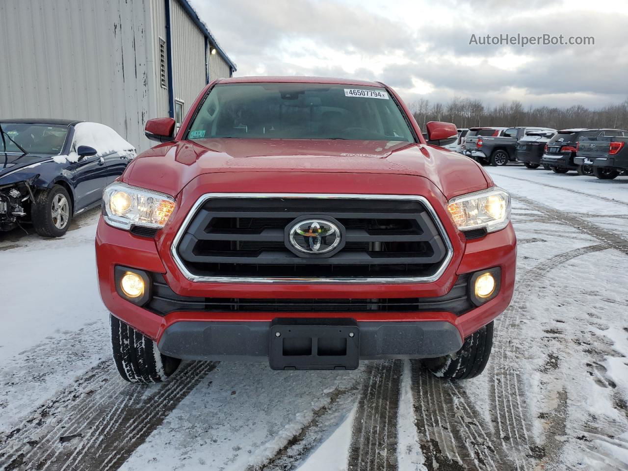 2021 Toyota Tacoma Double Cab Red vin: 3TMCZ5AN6MM381589