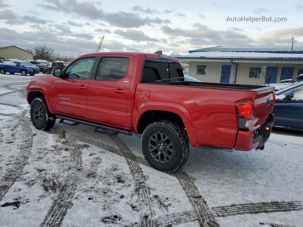 2021 Toyota Tacoma Double Cab Red vin: 3TMCZ5AN6MM381589