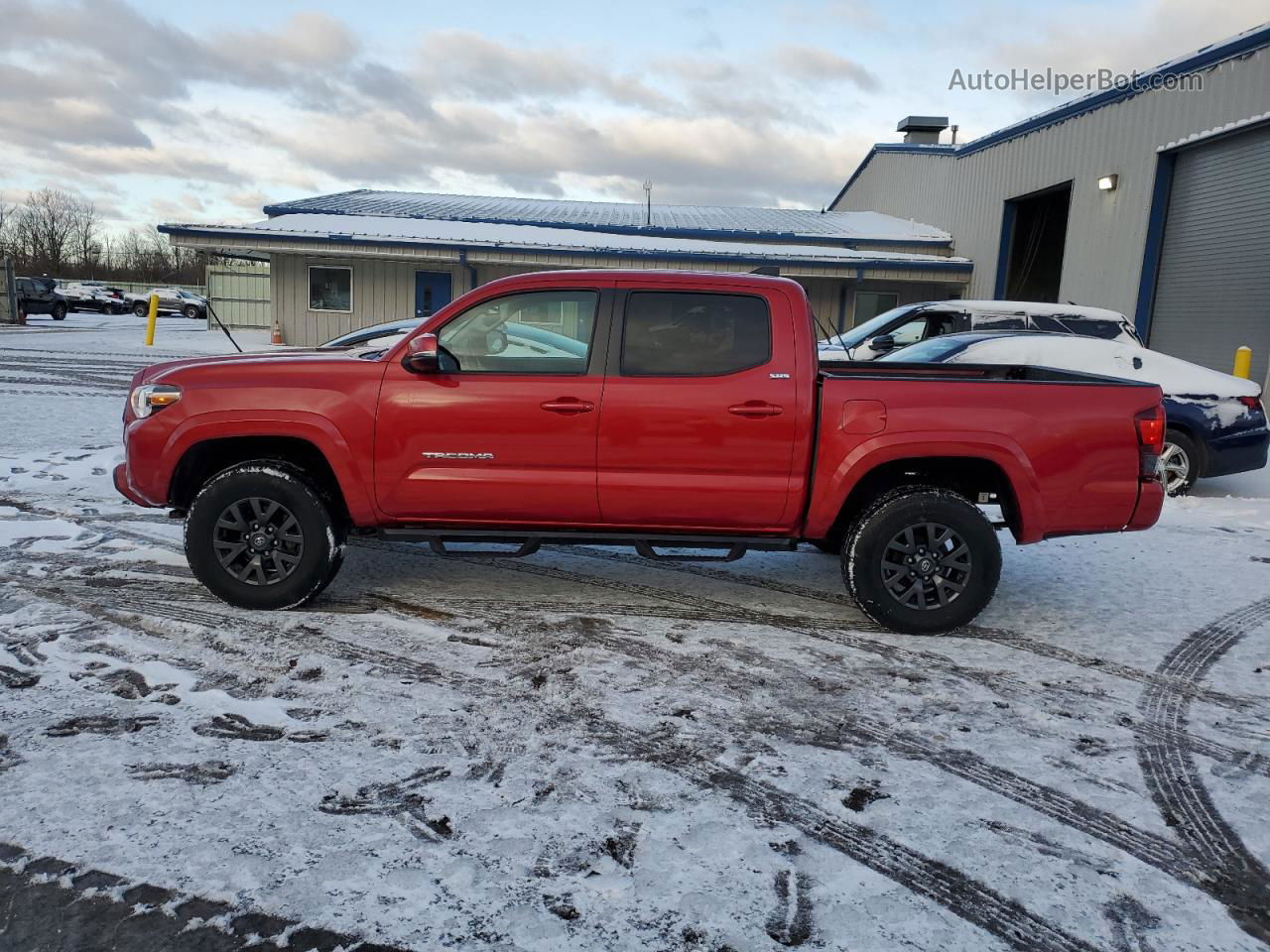 2021 Toyota Tacoma Double Cab Red vin: 3TMCZ5AN6MM381589