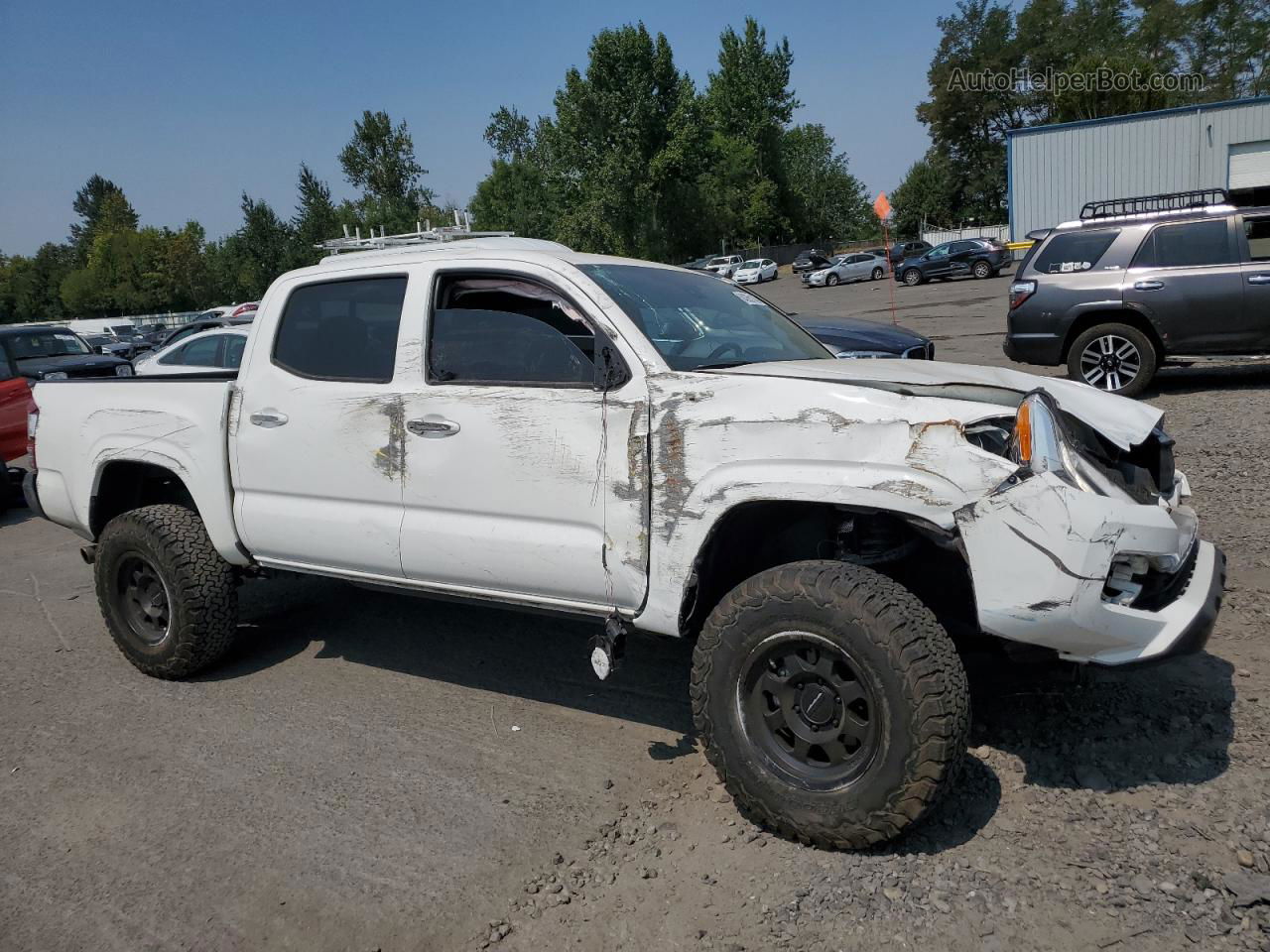 2021 Toyota Tacoma Double Cab White vin: 3TMCZ5AN6MM405230